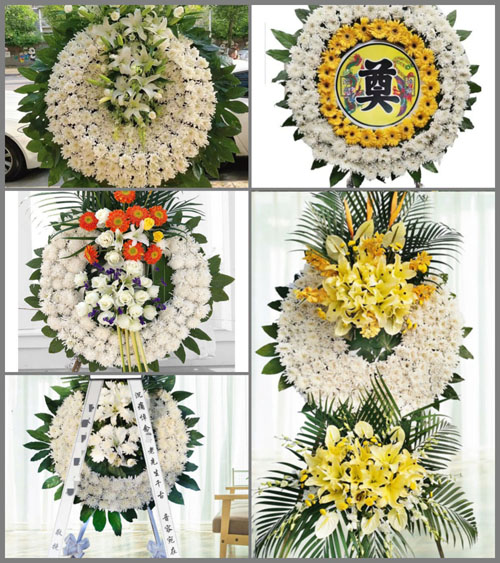 湖南郴州桂阳县和平镇和市村花圈速递